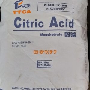 Axit Citric - Công Ty CP Hóa Chất Và Dịch Vụ Vận Tải Hà Nội